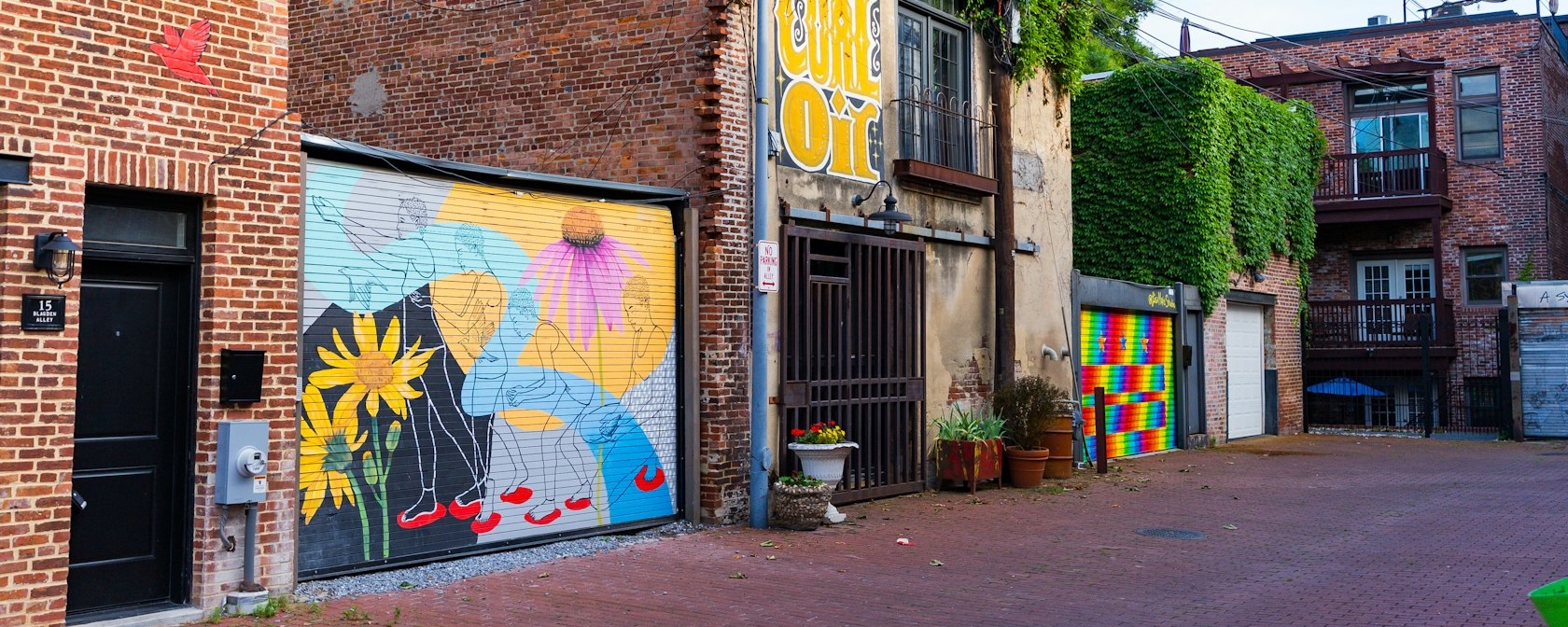 Picture of mural in Blagden Alley 