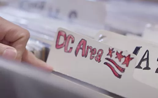 DC music at record shop