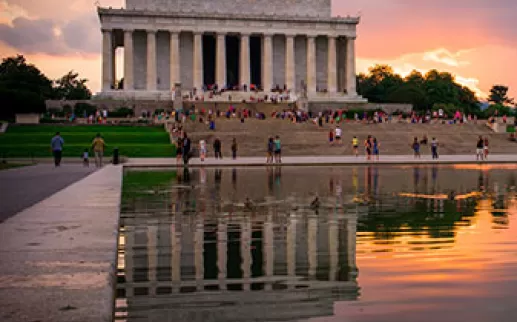 Lincoln Memorial during Summer