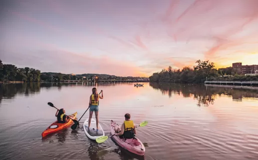 Kayaking at Sunset 